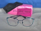 New Women's Betsey Johnson Eyeglass Frame Joyful Teal Metal 53-19-140. Price: $79.95.