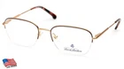 New Brooks Brothers Bb 1043 1172 Gold Brown Eyeglasses 52-18-140 B39MM. Price: $124.99.