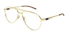 Gucci GG1679O 002 Gold Men's Pilot Eyeglasses Demo Lens New 56MM. Price: $229.00.