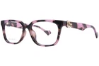 Gucci GG1537OK 004 Eyeglasses Women's Pink Havana Full Rim Rectangle Shape 55MM New. Price: $189.95.