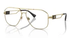 Versace 0VE1287 1002 Gold Rectangular Men's 57 Mm Eyeglasses New. Price: $357.50.