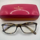 Kate Spade Catrina 51-15-135 Tortoise Eyeglass Frames With Pink/green Case Pre-owned. Price: $45.00.