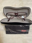 Ray-ban RB5228 5112 Burgundy Red Crystal Eyeglasses Frame 50-17-140 Box & Cloth Pre-owned. Price: $30.00.