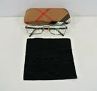 Burberry Eyeglass Frames 1096 Wire Framed Silver Rectangular 54 17 140 Italy Pre-owned. Price: $39.99.
