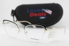 New Salvatore Ferragamo Sf 2182 733 Black Gold Authentic Eyeglasses 53-18. Price: $139.00.