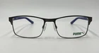 Authentic Puma PE00270C0S 001 Gunmetal With Blue Demo Lens Eyeglasses - 56 Mm New. Price: $20.00.