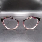 Zenni Women's Cat Eyeglass Frames Pink Purple Tortoise Full Rim Pre-owned. Price: $29.77.