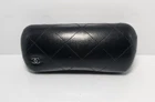Chanel Eyeglasses Sunglasses Black Quilted Hardcase Made In Italy Used. Price: $27.00.