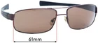 Sfx Replacement Sunglass Lenses Fits Tag Heuer Th 0254 Lrs - 61MM Wide New. Price: $41.99.