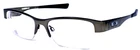 Oakley Gasser 0.5 OX5088-0254 Ti Pewter Half Rim Eyeglasses Frame 54-18-139 Pre-owned. Price: $117.00.