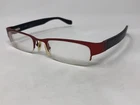 Guess GU1305 Roblk Eyeglasses Frame Half Rimless 49-19-135 Red/black Matte MW46 Pre-owned. Price: $33.76.