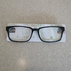 Dicaprio DC125 Black Rectangular Full Rim Eyeglasses Frames 55-18-145 New. Price: $21.99.