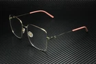 Gucci GG0445O 001 Gold Square Rectangle 56 Mm Women's Eyeglasses New. Price: $190.40.