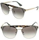 Prada Ornate Gold Green Grey Brow Bar Fashion Mask Sunglasses PR53US New. Price: $267.85.