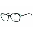 Dkny Women's Eyeglasses Black/aqua Acetate Full Rim Cat Frame DK5047 001 New. Price: $53.19.