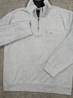 Tommy Hilfiger Quarter Zip Pullover Sweatshirt Men Xl Baby Blue Mock Neck Pre-owned. Price: $24.99.