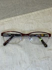 Banana Republic Nanette Half-rim Eyeglasses Frames Burgundy Tortoise 53-17-135 Pre-owned. Price: $22.26.
