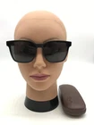 Gucci Full Rim Matte Black Frame Trendy Sunglasses 61-16-145 Grey Lenses Pre-owned. Price: $74.99.