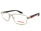 Prada Sport Eyeglasses Frames VPS52R 18X-1O1 Matte Champagne Gold 55-17-145 New. Price: $229.99.