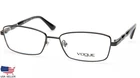 New Vogue 3922-B 938 Metallized Dark Gray Eyeglasses VO3922B 54-16-135MM. Price: $54.99.