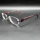 Revlon RV573 Rimless Eyeglasses Frame Lavender Lace 18-135 Used Pre-owned. Price: $42.00.