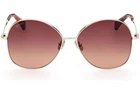 Max Mara MM0034 30F Gold Over Size Round Sunglasses Metal Frame 60-15-140 New. Price: $131.60.