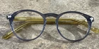 Zenni 127412 Gray Yellow Round Full Rim Eyeglasses Frames 46-17-145-40MM G23 Pre-owned. Price: $15.99.