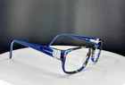 Vtg Elizabeth Arden EA-6060-1 Tortoise Blue Rectangle Eyeglasses Frames Only Pre-owned. Price: $26.24.