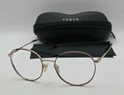 Vogue Eyeglasses Frames 4280 5078 52-18-140 Havana Gold No Lenses New. Price: $35.00.