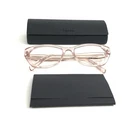 Prada Eyeglasses Frames VPR19W 15J-1O1 Crystal Geranium Clear Pink 53-17-140 New. Price: $259.99.