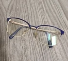 Escada Eyeglasses, Frames Only, VESB01K 0H60 Navy Blue, 52-18-135, Metal Pre-owned. Price: $19.99.