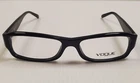 Vogue Eyeglasses Frames 2625-B W44 Black Rectangular Paisley 52-15-135 New. Price: $34.95.