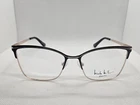 Nicole Miller Madagascar C01 Black Gold Eyeglasses Frames 56-17-140 Women's New. Price: $59.00.