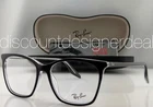 Ray-ban Women Eyeglasses Black Clear Frame Demo Lens Rb 5422 2034 54MM New. Price: $89.99.