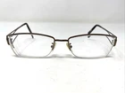 Fendi Italy F612R 210 56-18-135 Brown Metal Half Rim Eyeglasses Frame -578 Pre-owned. Price: $56.00.
