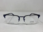 Jones New York VJOM376 Navy 52-18-145 Blue Metal Half Rim Eyeglasses Frame :294. Price: $56.00.