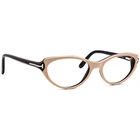 Tom Ford Eyeglasses Tf 5285 074 Nude/black Cat Frame Italy 53 16 135 Pre-owned. Price: $199.99.