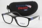New Polo Ralph Lauren 2235 5001 Black Blue Authentic Eyeglasses 55-16. Price: $129.00.