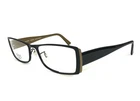 Jean Lafont Eyeglasses Satin 181 Matte Black Gold Cat Full Rim 52-17-142 New. Price: $199.99.