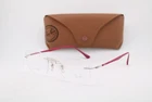 New Ray-ban Rb 8750 1195 Silver Pink Lightray Authentic Eyeglasses 54-17. Price: $142.80.