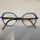 Face Calder 1 9620 Matte Blue/tortoise Eyeglasses 48MM Pre-owned. Price: $75.00.
