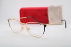 New Carolina Herrera HER0116 2M2 Gold Black Pink Grey Authentic Eyeglasses 57-15. Price: $124.02.