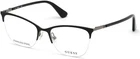Guess GU2787 002 Black Metal Semi Rim Cat Optical Eyeglasses Frame 52-18-140 New. Price: $91.60.