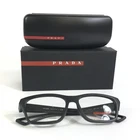 Prada Linea Rossa Eyeglasses Frames VPS03R 1BO-101 Polished Black Red 56-17-145 New. Price: $229.99.
