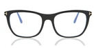 Tom Ford Tf 5672 005 Black Frame Blue Block Lens Eyeglasses 54MM New Italy. Price: $119.95.