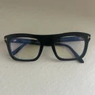 Tom Ford Tf 5757-B 001 Blue Block Eye Glasses Shiny Black New. Price: $199.00.