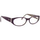Prada Eyeglasses Vpr 03P MAT-1O1 Polished Dark Violet Oval Frame Italy 53-17 140 Pre-owned. Price: $99.99.