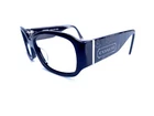 Coach Black Acetate Rectangular Wrap Glasses Engraved Temples Rowan 58 16 125 Pre-owned. Price: $44.00.