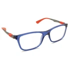 Ban Rb 1549 3734 Blue Gray Red Rectangle Eyeglasses Frames 48-16 125 Pre-owned. Price: $74.99.