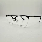 Guess Womens Half Rim Browline Cat Eyeglasses GU2787 Black New. Price: $57.97.
